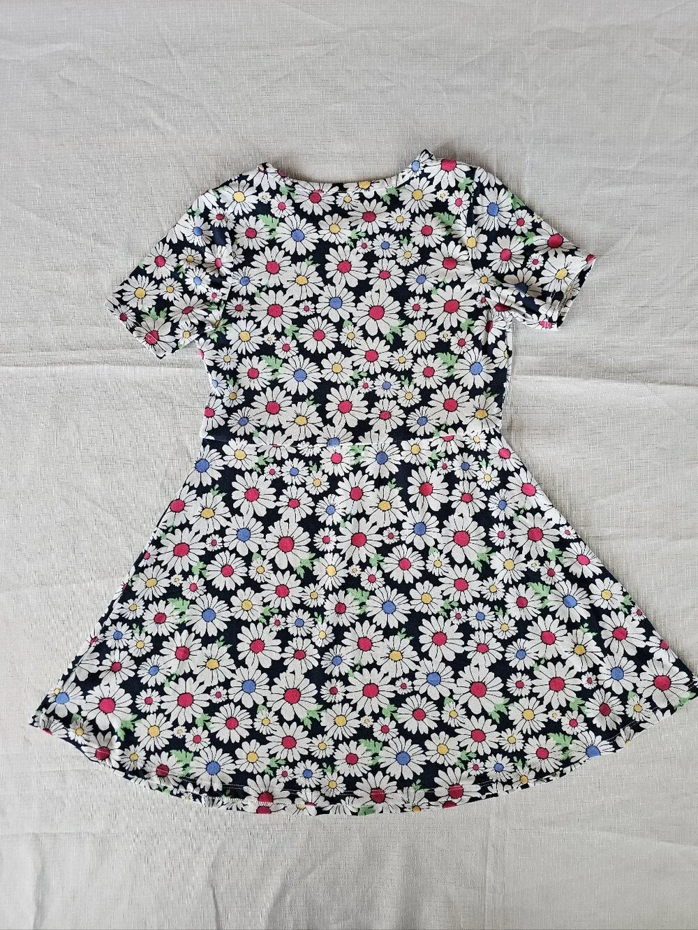 Member's Mark Girls Floral Daisy Summer Dress Size 7/8 Ultra Soft & Comfortable